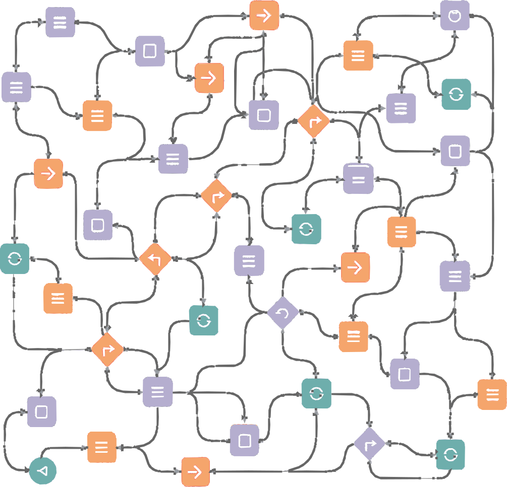 Workflow arrows illustration